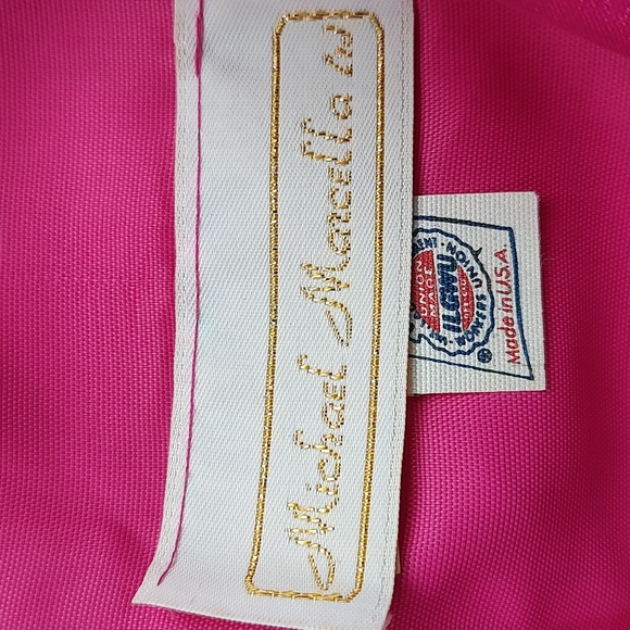 Michael Marcella Vintage 80s Fuschia Wrap Shirt - Picture 2 of 11